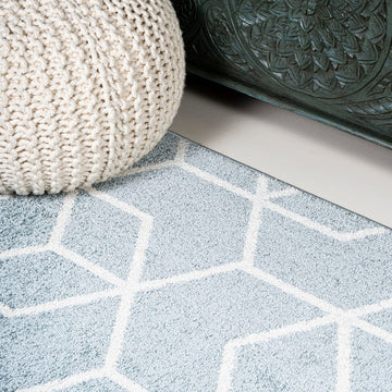 Tumbling Blocks Modern Geometric Area Rug 2
